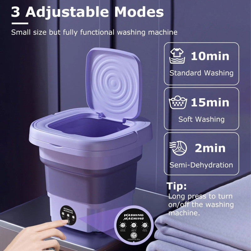 2 In 1 Mini Washing Machine - Portable Washing Machine